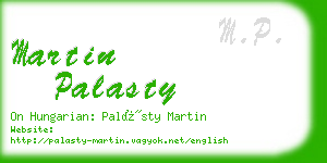 martin palasty business card